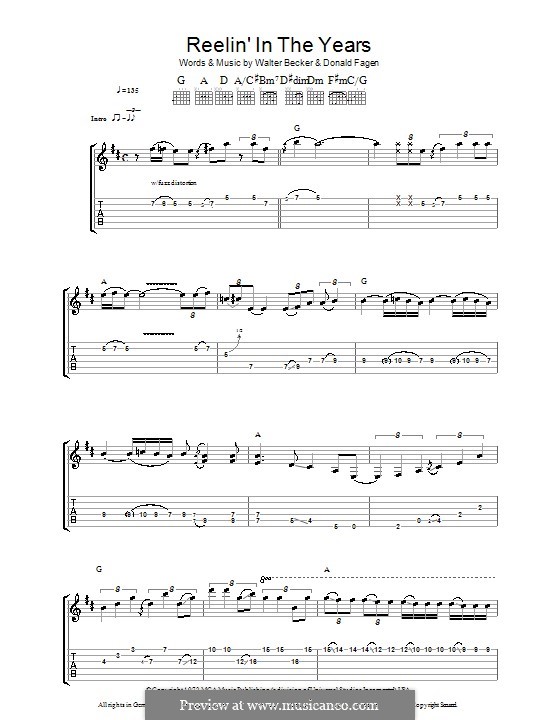 Reelin' in the Years (Steely Dan) by D. Fagen, W. Becker on MusicaNeo