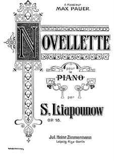 Novellette, Op.18: Novellette by Sergei Lyapunov