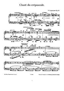 Chant du Crépuscle, Op.22: Chant du Crépuscle by Sergei Lyapunov