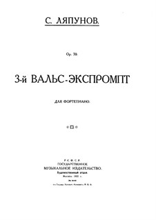 Valse-Impromptu No.3, Op.70: Valse-Impromptu No.3 by Sergei Lyapunov