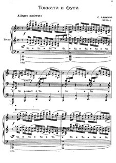 Toccata and Fugue: Toccata and Fugue by Sergei Lyapunov