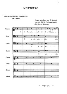 O altitudo divitiarum: O altitudo divitiarum by Giovanni Maria Nanino