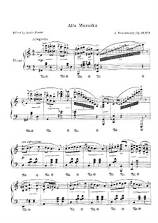 Alla Mazurka, Op.39 No.3 by A. Nemerovsky - sheet music on MusicaNeo