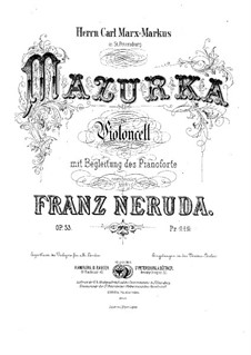 Mazurka, Op.53: Mazurka by Franz Neruda
