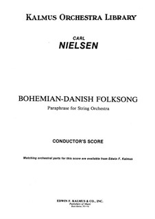 Bohemian-Danish Folksong, FS 130: Bohemian-Danish Folksong by Carl Nielsen