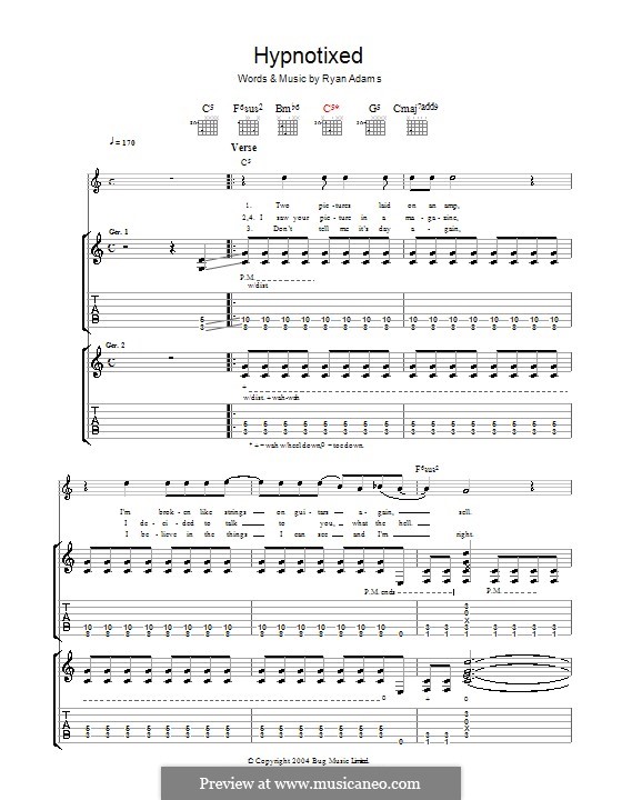 Hypnotixed: For guitar with tab by Ryan Adams