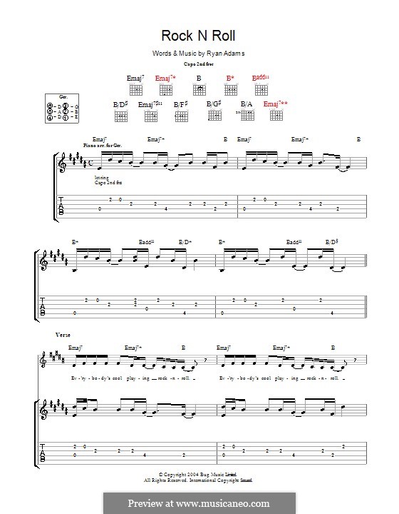 Rock 'n Roll by R. Adams - sheet music on MusicaNeo