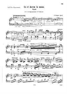 Variations On Theme La Ci Darem La Mano From Don Giovanni By Mozart Op 2 By F Chopin On Musicaneo