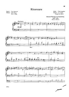 Ricercar in G Minor: Ricercar in G Minor by Giovanni da Palestrina