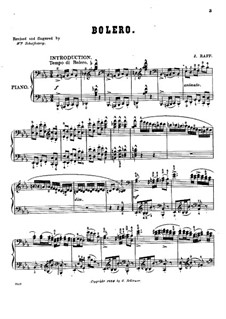 Two Caprices, Op.111: No.1 Bolero by Joseph Joachim Raff