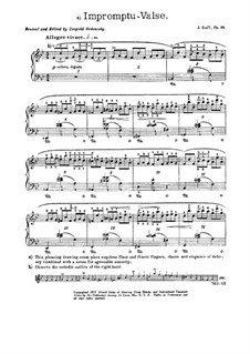 Impromptu-Waltz, Op.94: For piano by Joseph Joachim Raff