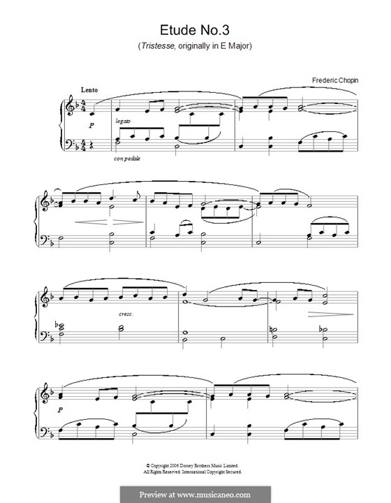 tristesse chopin music sheet free tristesse chopin music sheet free