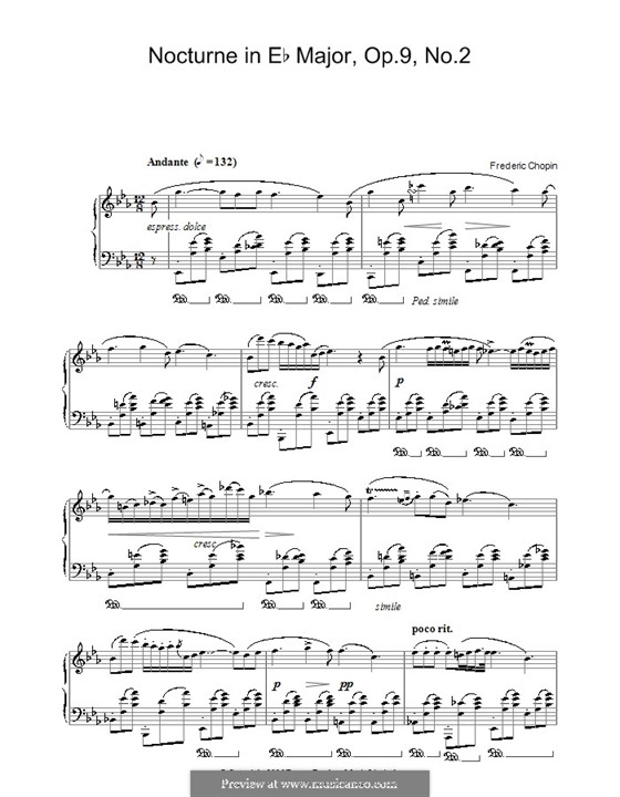 No.2 in E Flat Major: For piano by Frédéric Chopin