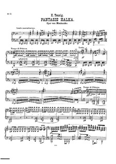 Fantasia on Theme from 'Halka' by Moniuszko: Fantasia on Theme from 'Halka' by Moniuszko by Carl Tausig