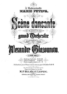 Scène dansante, Op.81: Scène dansante by Alexander Glazunov