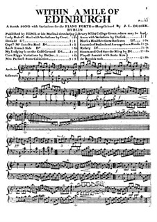 Within a Mile of Edinburgh: Within a Mile of Edinburgh by Jan Ladislav Dussek