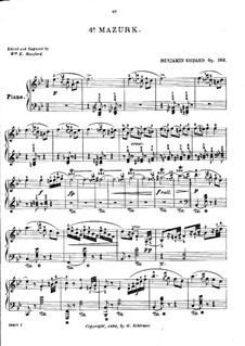 Suite de Danses anciennes et modernes, Op.103: No.4 Mazurka by Benjamin Godard