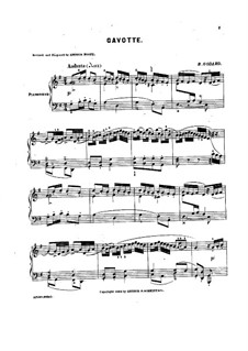 Gavotte for Piano in G Major, Op.81: Gavotte for Piano in G Major by Benjamin Godard