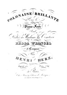 Polonaise Brilliante, Op.25: For piano by Henri Herz