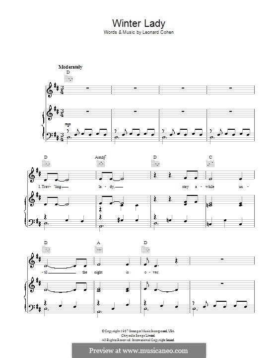 The Traitor Sheet Music | Leonard Cohen | Guitar Chords/Lyrics