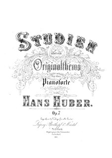 Etudes on Original Theme, Op.7: Etudes on Original Theme by Hans Huber