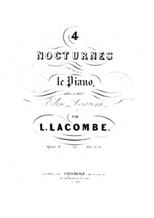 Four Nocturnes, Op.8: Four Nocturnes by Louis Lacombe