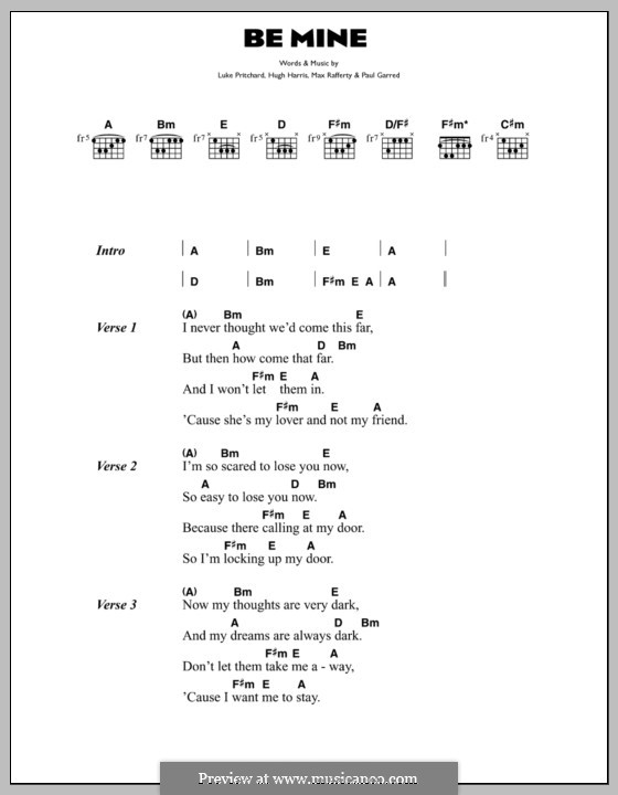 Be Mine (The Kooks) by H. Harris, L. Pritchard, M. Rafferty, P. Garred ...