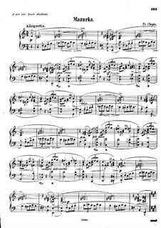Mazurka in A Minor 'Émile Gaillard', B.140 KK IIb/5: For piano by Frédéric Chopin