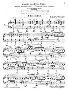 Modern Suite No.2, Op.14: Modern Suite No.2 by Edward MacDowell