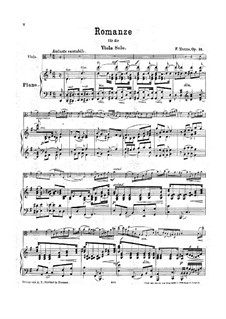 Romance for Viola and Piano, Op.31: Romance for Viola and Piano by Ferdinand Manns