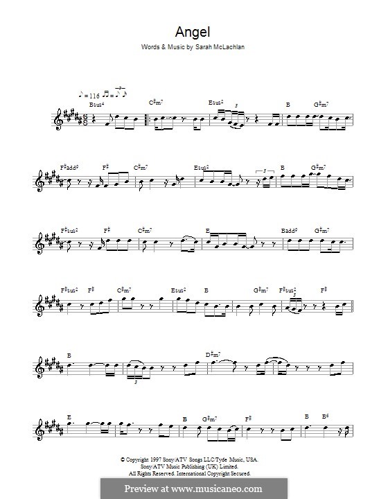Angel: For flute by Sarah McLachlan