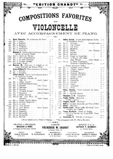 Berceuse for Cello and Piano, Op.15: Berceuse for Cello and Piano by Napoléon Henri Reber