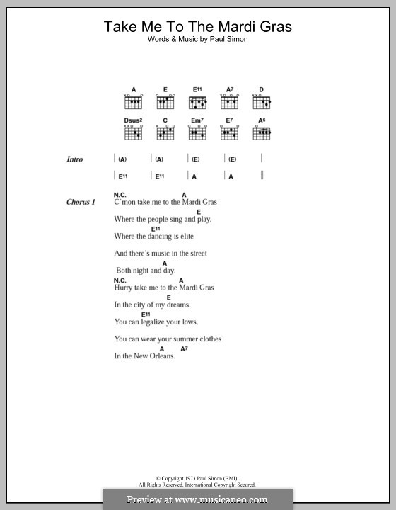danse de mardi gras lyrics