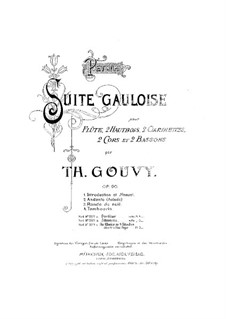 Petite Suite Gauloise, Op.90: For piano four hands by Louis Théodore Gouvy