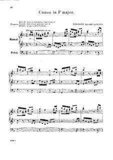 Canon in F Major, Op.21 No.3: Canon in F Major by Théodore Salomé