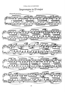 Impromptu in D Major, Op.17: For piano by Xaver Scharwenka