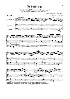 Choral Prelude 'Liebster Jesu wir sind hier', Op.65: Choral Prelude 'Liebster Jesu wir sind hier' by Johann Julius Schneider
