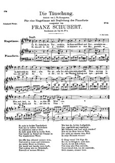 Die Täuschung (The Deception), Op.165 No.4: E Major by Franz Schubert