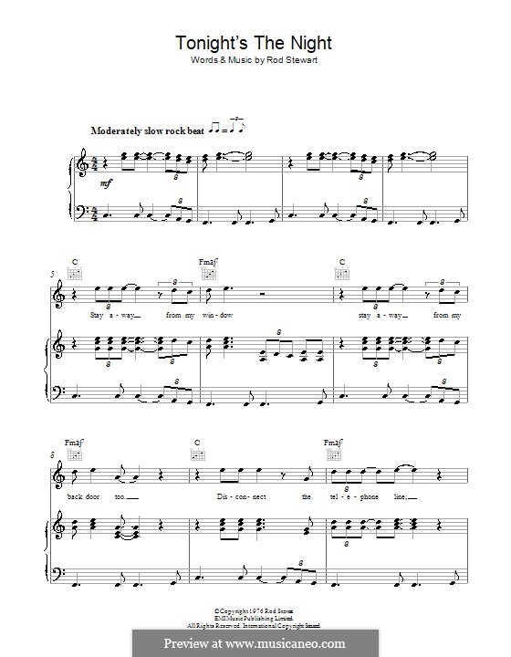 Tonight's the Night (Gonna Be Alright) by R. Stewart on MusicaNeo