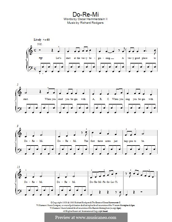 Do-Re-Mi (from The Sound of Music): For easy piano by Richard Rodgers