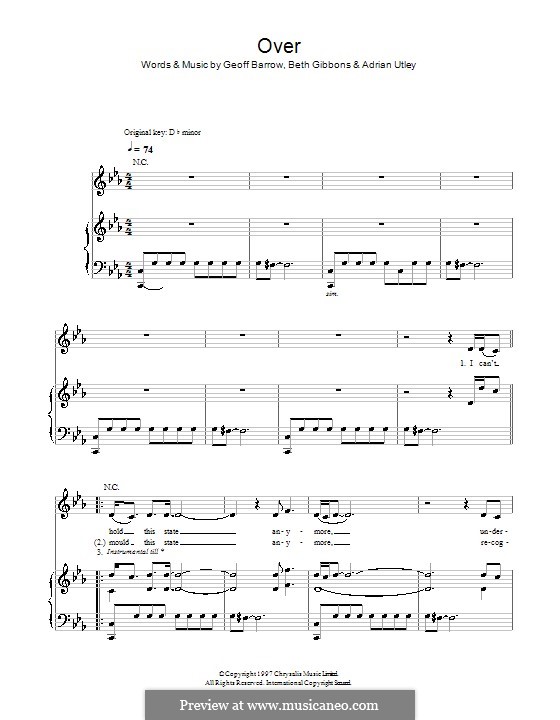 Over (Portishead) by A. Utley, B. Gibbons, G. Barrow on MusicaNeo