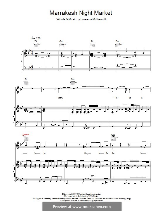 marrakesh night market by l mckennitt sheet music on musicaneo loreena mckennitt sheet music