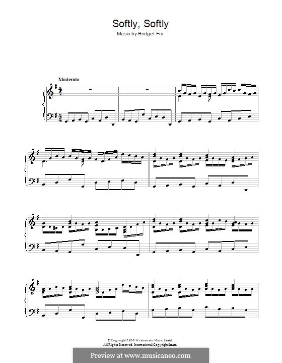 Softly, Softly: For piano by Bridget Fry
