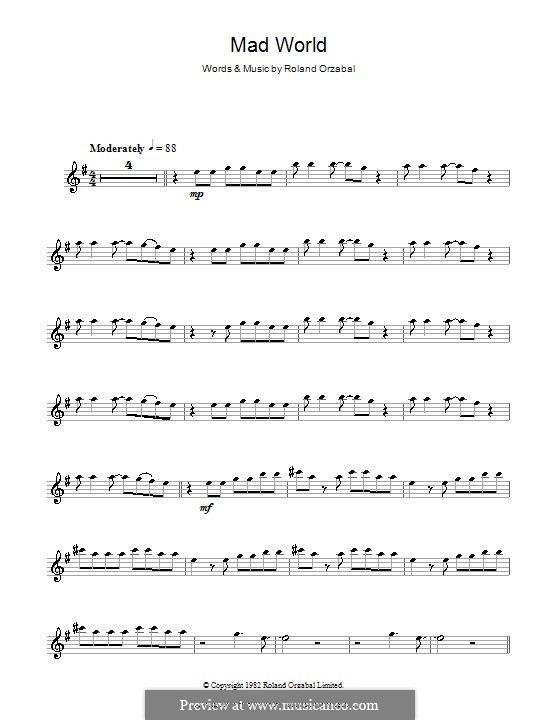 Calaméo - Mad World - Michael Andrews (feat. Gary Jules) - Sheet Music -  Free