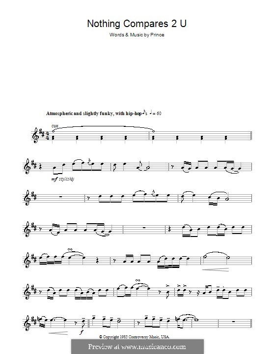 Nothing Compares 2 U by Prince sheet music on MusicaNeo