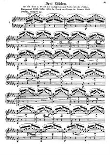 Three Etudes, Op.104: Complete set by Felix Mendelssohn-Bartholdy