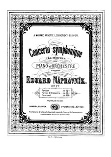 Piano Concerto, Op.27: Piano Concerto by Eduard Napravnik