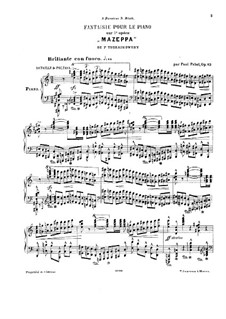 Fantasia on Themes from 'Mazeppa' by P. Tchaikovsky, Op.83: Fantasia on Themes from 'Mazeppa' by P. Tchaikovsky by Paul Pabst