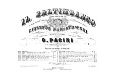 Il Saltimbanco: Piano-vocal score by Giovanni Pacini