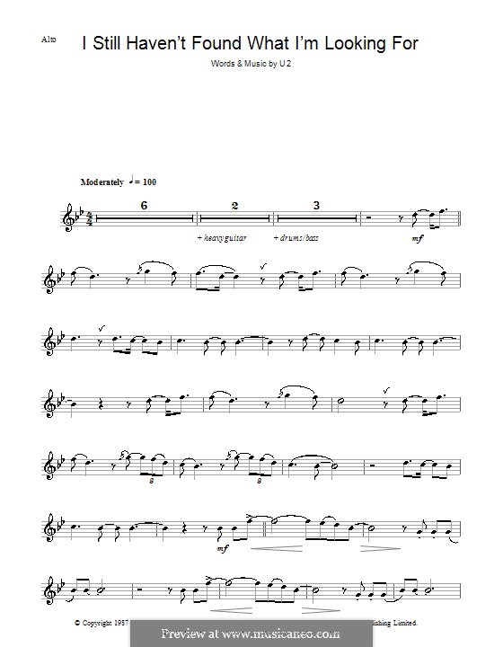 I Still Haven T Found What I M Looking For By U2 Sheet Music On Musicaneo